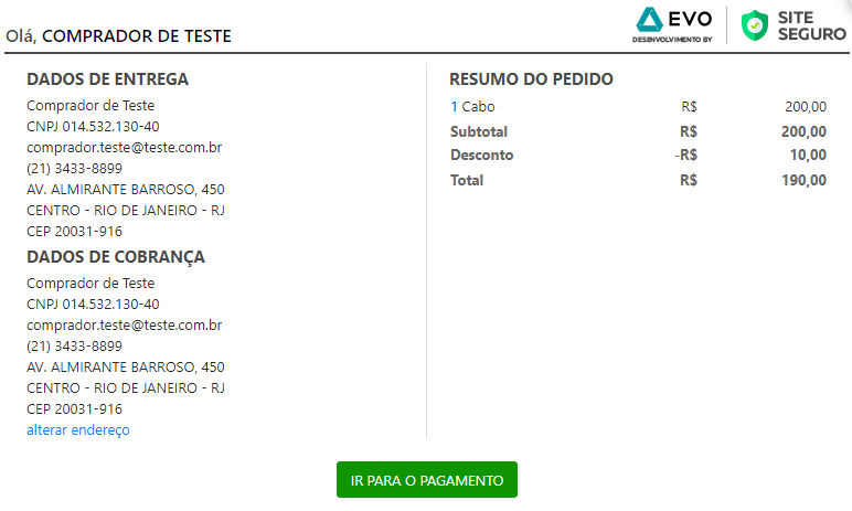 Api Check Out EVO – Documentação